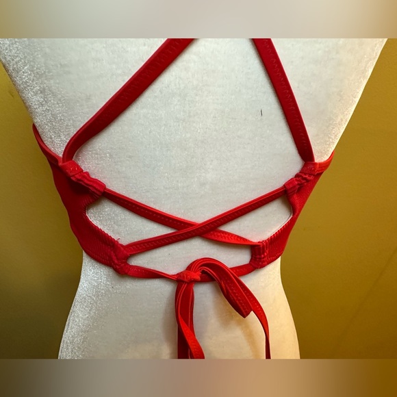 Shade & Shore Red Underwire Bikini Bra - 34C - Picture 9 of 10